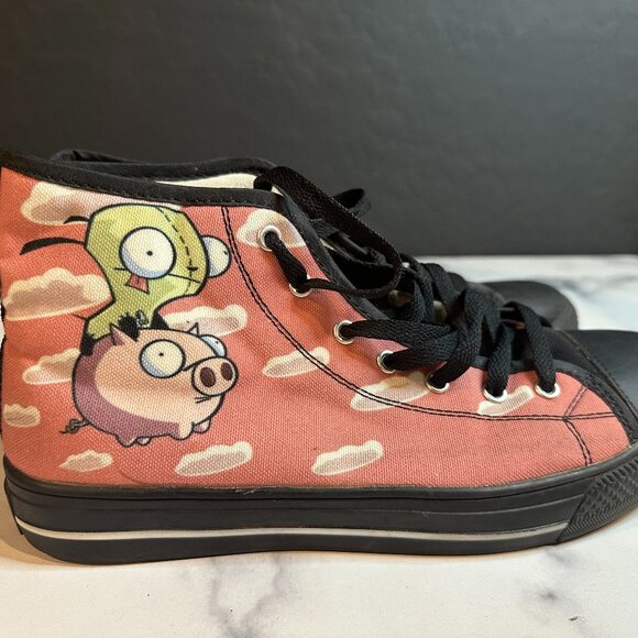 Invader Zim Gir & Piggy high tops - Picture 3 of 6